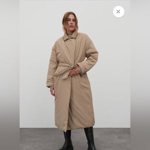 Between-Seasons Coat 'Yuki' in Khaki NWT